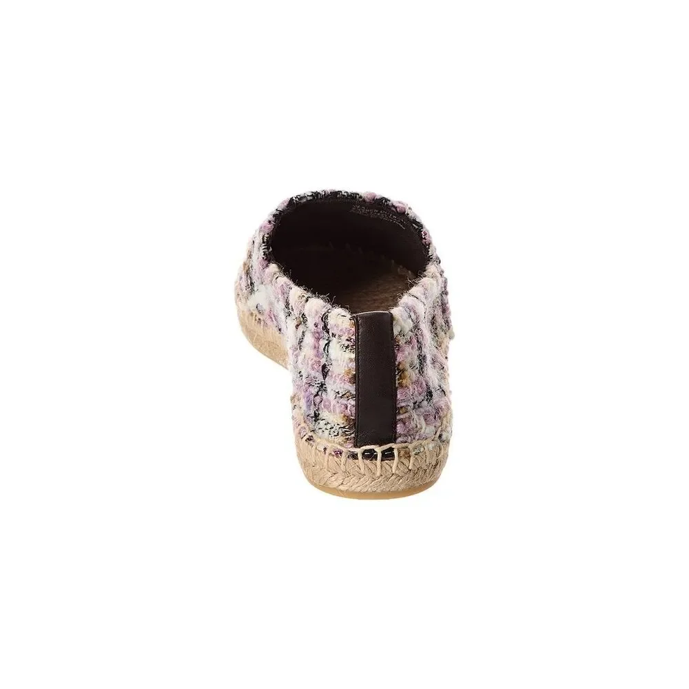 New TORY BURCH EVERLY TWEED ESPADRILLE IN MLTI Size 10.5